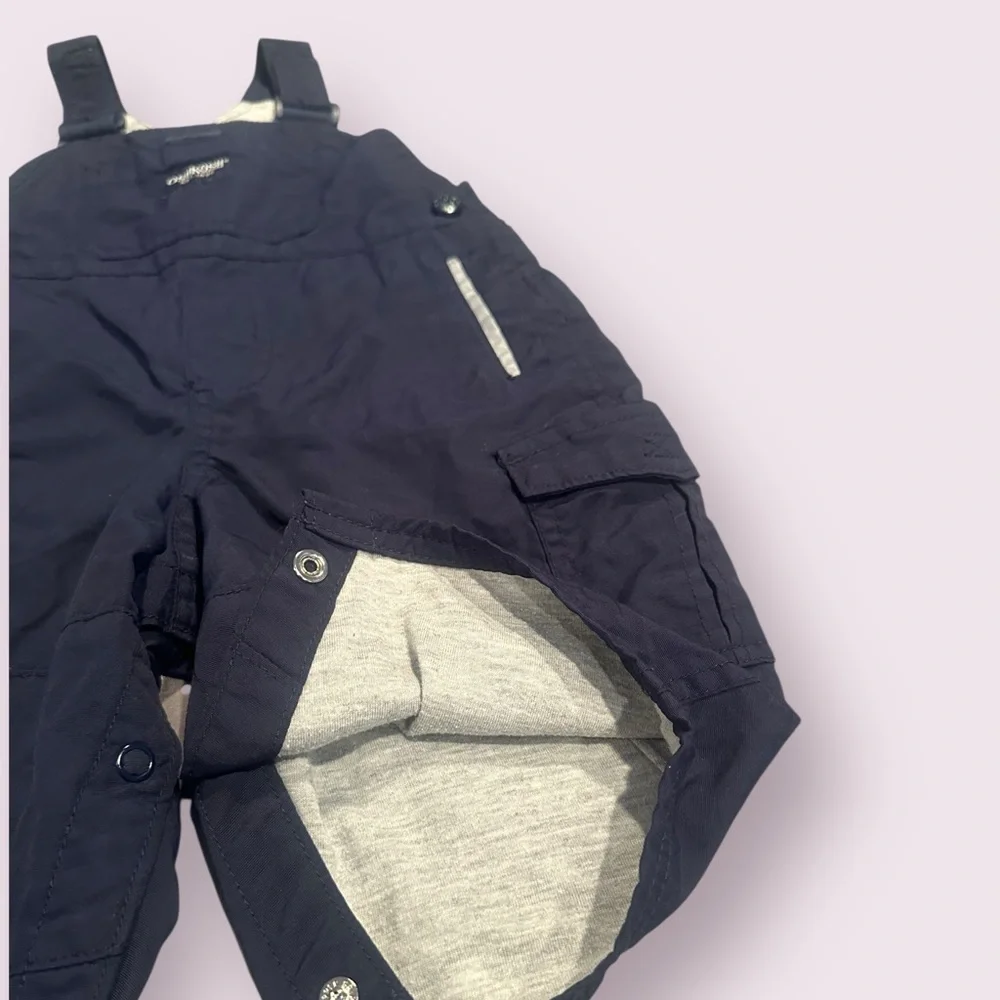 Baby OshKosh B'Gosh Navy Blue Lined Lightweight Snow Pants Size 6/9 Months